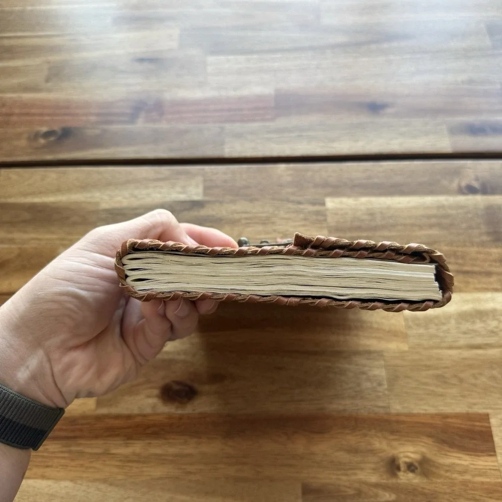 Vintage Leather‎ Journal Diary Notebook Handmade 8X6 Safety Lock Crafted READ